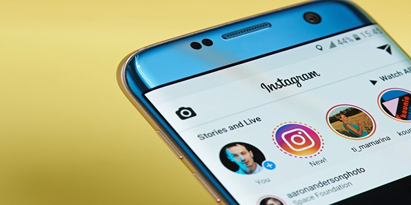 Instagram app displayed on a mobile device